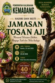PENGUMUMAN KEGIATAN JAMASAN WESI AJI